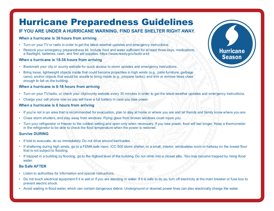 Check your hurricane food supply